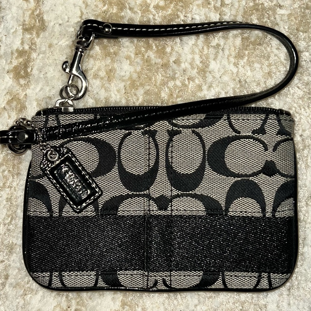 Small coach wristlet